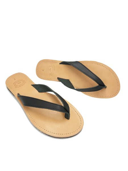 Elpis black 9M δερμάτινα σανδάλια