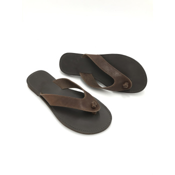 Galena brown 10M δερμάτινα σανδάλια