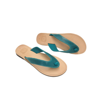 Galena turquoise 10M δερμάτινα σανδάλια
