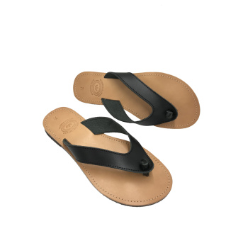 Galena black/natural 10M δερμάτινα σανδάλια