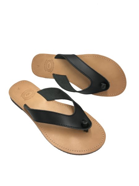 Galena black/natural 10M δερμάτινα σανδάλια