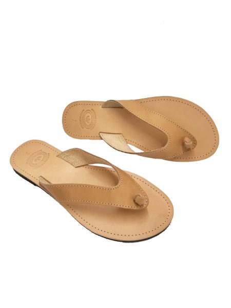 Galena natural 10M δερμάτινα σανδάλια