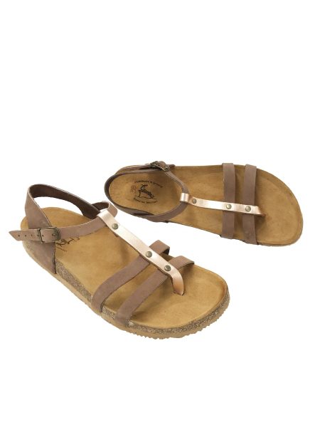 Paxoi brown/pink gold 1803 Traveller's Shoes ανατομικά σανδάλια