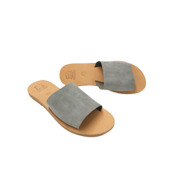 Leontia nubuck grey 32M δερμάτινα σανδάλια