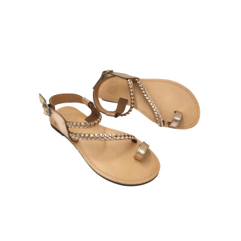 Eros pink gold 28M δερμάτινα σανδάλια