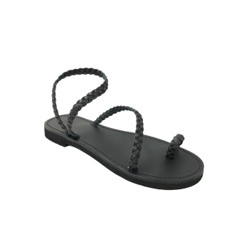 Hegemone black 21M δερμάτινα σανδάλια