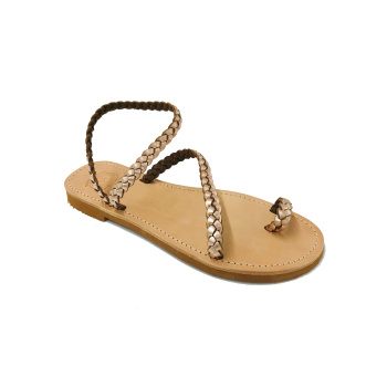 Hegemone pink gold 21M δερμάτινα σανδάλια