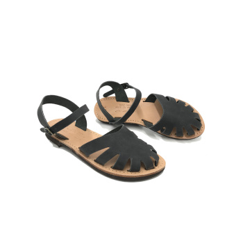 Calypso black 95KL δερμάτινα σανδάλια
